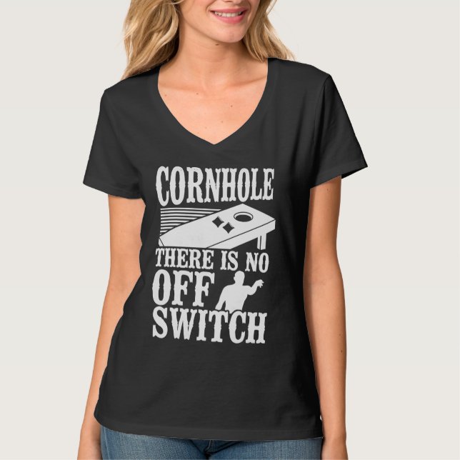 T-shirt Cornhole Team Bean Bag Player Champ Cornhole There (Devant)