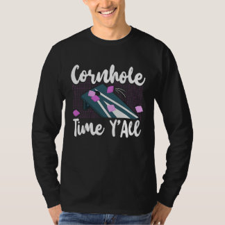 T-shirt Cornhole Team Bean Bag Player Champ Girl Cornhole 