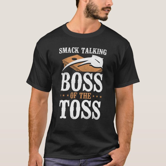T-shirt Cornhole Team Bean Bag Player Champ Smack Talking  (Devant)