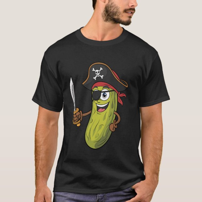 T-shirt Cornichon à l'aneth de pirate (Devant)