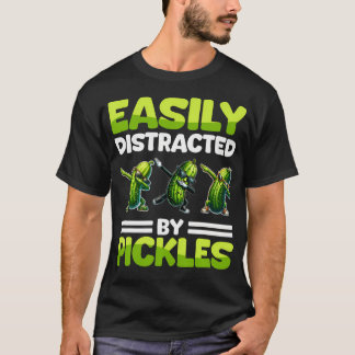 T-shirt Cornichon Drôle De Cornichon Facilement Distrait P