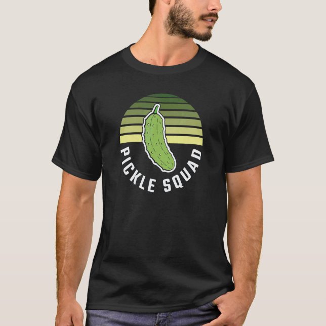 T-shirt Cornichon Végétalien Équipe Cornichon Vert (Devant)