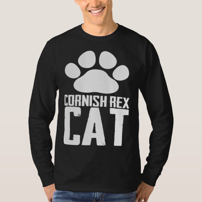 T-shirt Cornish rex cat (Devant)