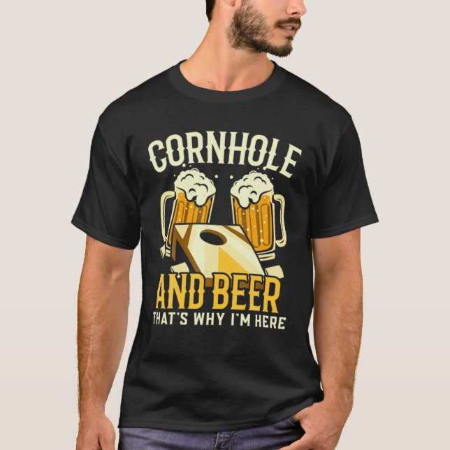 T-shirt Cornouailles Et Bières C'Est Pourquoi Je Suis Ici  (Devant)