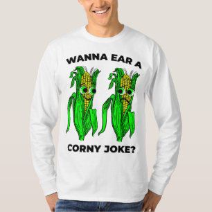 T-shirt Corny Joke Mème Oreille de Corn Pun Graphique