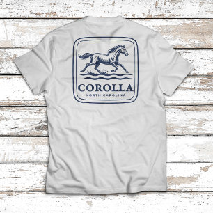 T-shirt Corolla Caroline du Nord Cheval Sauvage Courant à