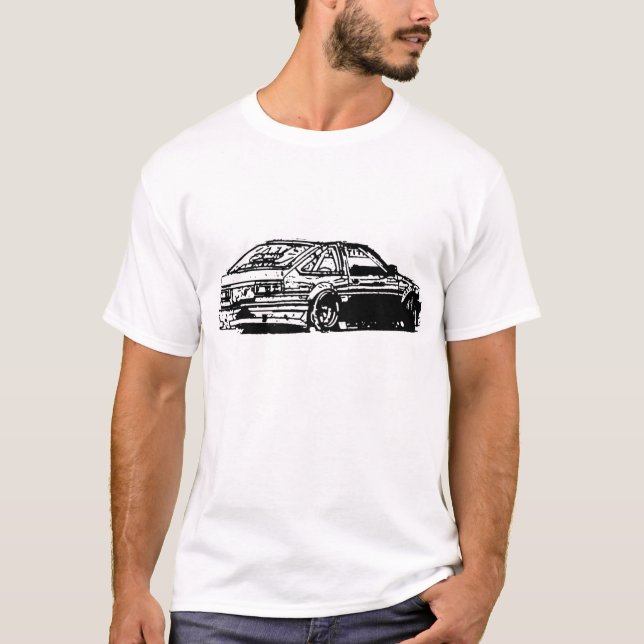 T-shirt Corolle 1986 AE86 (Devant)