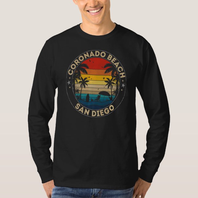 T-shirt Coronado Beach Souvenir San Diego Reminder (Devant)