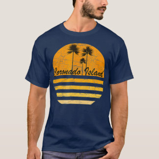 T-shirt Coronado Island Vintage Retro les années 70 Throwb