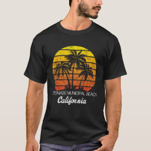 T-shirt Coronado Municipal Beach CA vintage coucher de sol