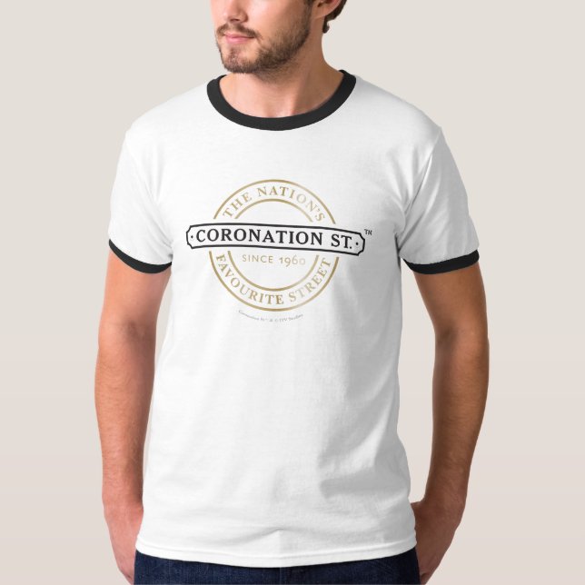 T-shirt Coronation Street - Logo Ringer (Devant)