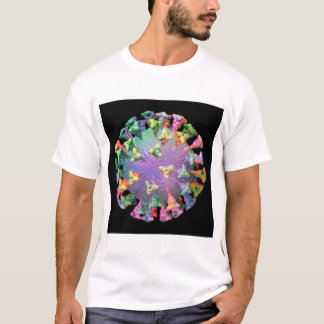 T-shirt Coronavirus arc-en-ciel - Particule du virus COVID