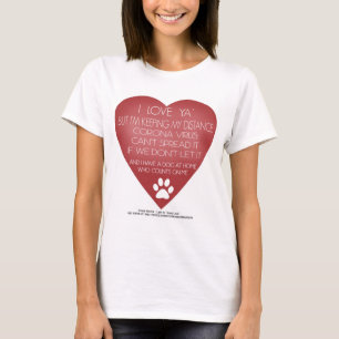 T-shirt Coronavirus : Distance sociale pour les amoureux d