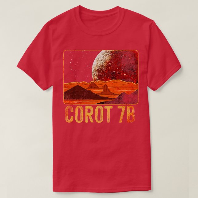 T-shirt CoRoT7b Planète Exoplanète (Design devant)