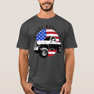 T-shirt Corps Carré classique de camion de carrosserie 4X4