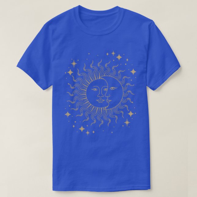 T-shirt Corps céleste Boho Sun Moon Astrologie Astronomie (Design devant)