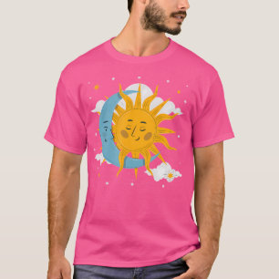T-shirt Corps céleste Soleil Lune Astrologie Espace Scienc