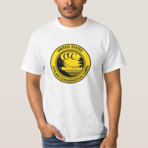 T-shirt Corps civils ccc de conservation commémoratifs