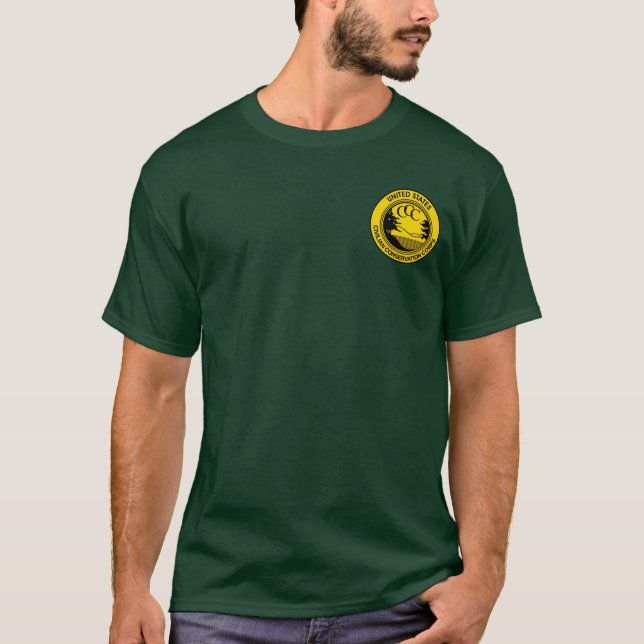 T-shirt Corps civils de conservation de ccc commémoratifs (Devant)
