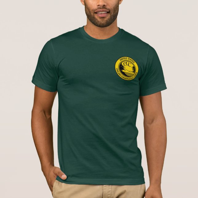 T-shirt Corps civils de conservation de ccc commémoratifs (Devant)