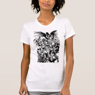 T-shirt Corps de Lanterne Noire - Noir et Blanc
