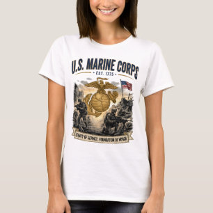 T-shirt Corps des Marines des États-Unis Héritage de servi