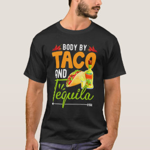 T-shirt Corps Drôle De Tacos Et Tequila Mexicaine Cinco De