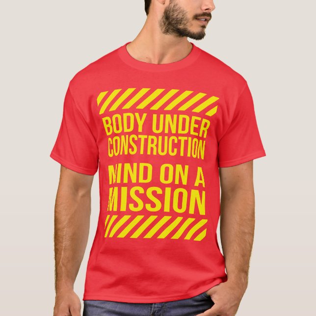 T-shirt Corps en construction, esprit sur une mission (Devant)