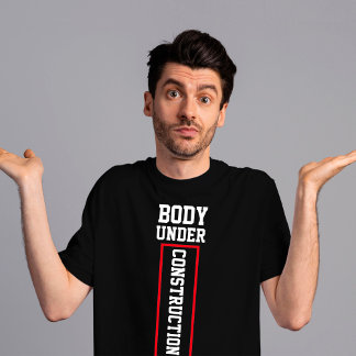 T-shirt Corps en construction Gym motivation devis