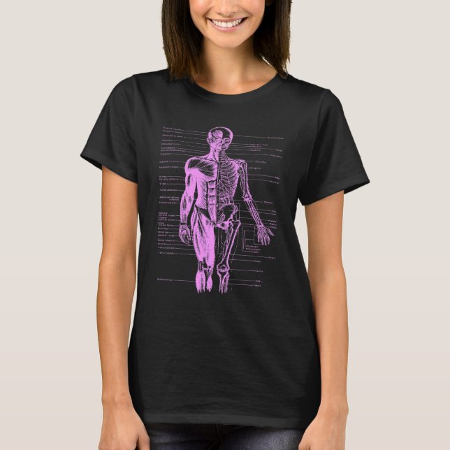 T-shirt Corps humain Muscle Anatomie Docteur Infirmière ro (Devant)