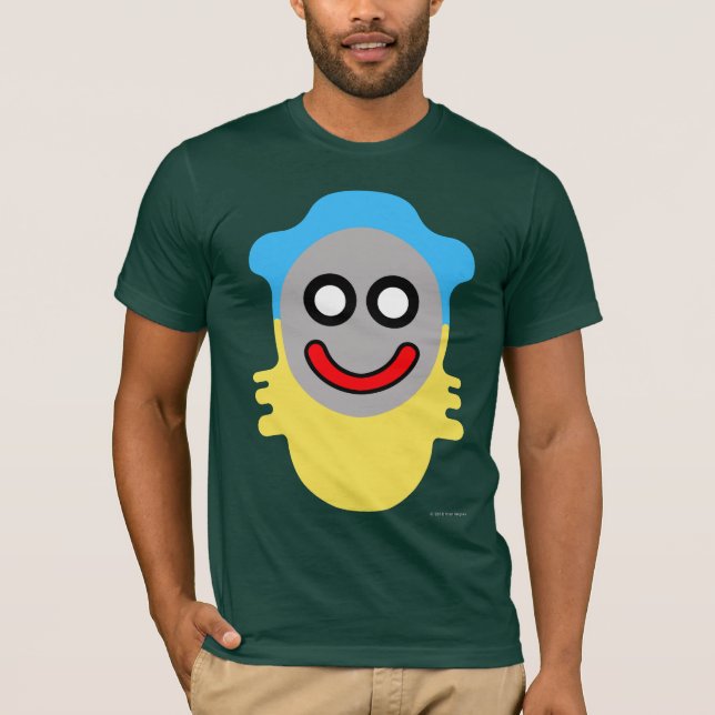 T-shirt Corps jaune Futz-Tamago Clupkitz (Devant)