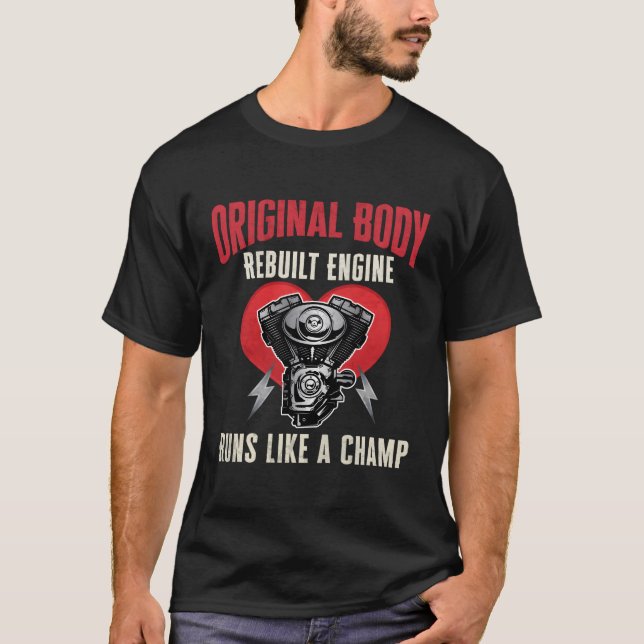 T-shirt Corps original reconstruit Moteur de greffe cardia (Devant)