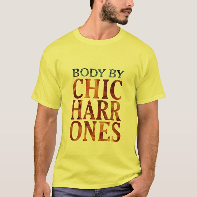 T-shirt corps par chicharrones porc bacon amant drôle desi (Devant)