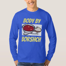 Corps par la chemise de borshch