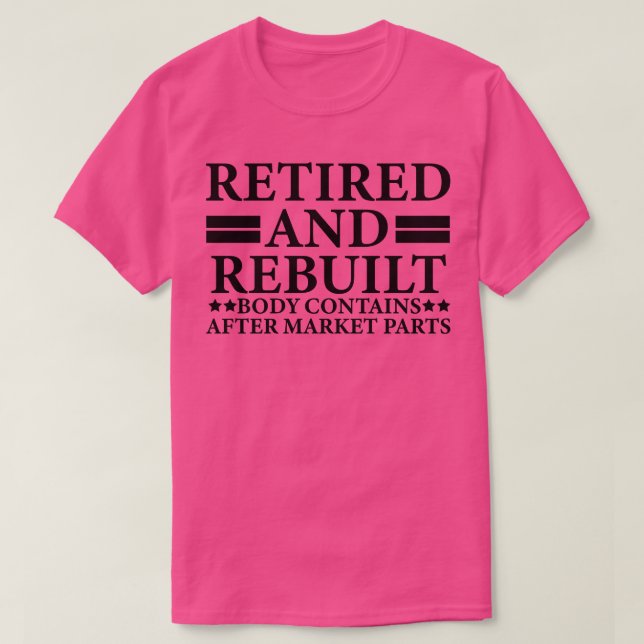 T-shirt corps reconstruit et reconstruit contient après le (Design devant)