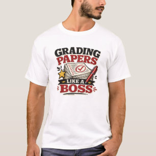 T-shirt Correction des copies comme un patron Prof drôle R