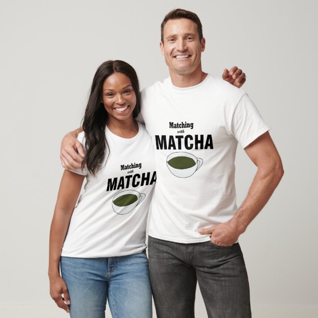 T-shirt Correspondance Avec Thé Vert Matcha (Unisexe)