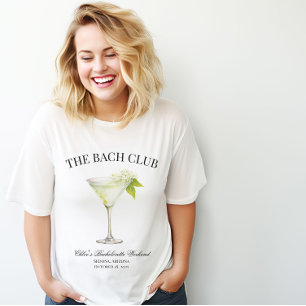 T-shirt Correspondance Bachelorette Personnalisée Bach Clu