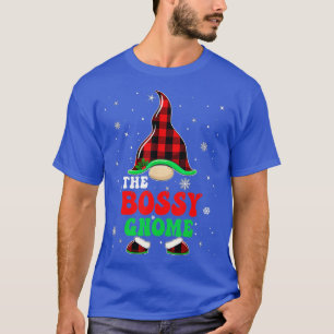 T-shirt Correspondance Buffle de famille Plaid Bossy Gnome