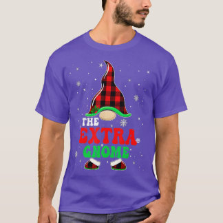 T-shirt Correspondance Buffle de famille Plaid Gnome Chri 