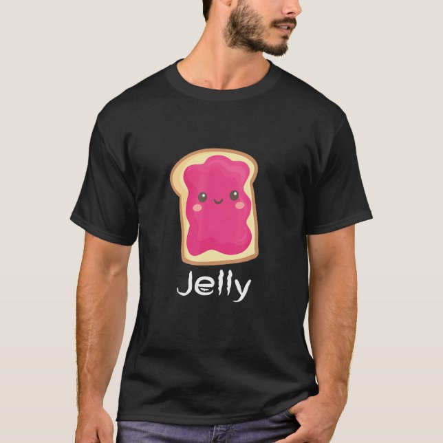 T-shirt Correspondance Couple Peanut Butter & Jelly Cool t (Devant)
