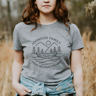 T-shirt Correspondance de groupe de vacances sur mesure Fa