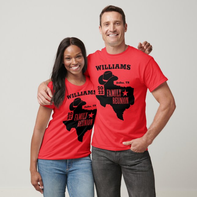 T-shirt Correspondance de réunion de la famille Texas (Unisexe)