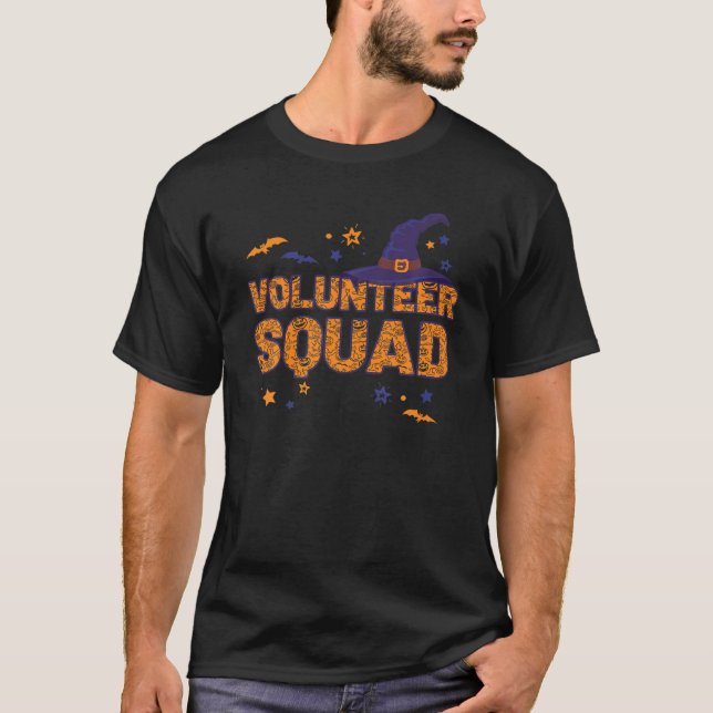 T-shirt Correspondance d'Halloween de sorcière volontaire (Devant)