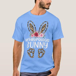 T-shirt Correspondance drôle Empreinte de léopard Bunny An