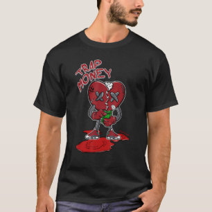 T-shirt Correspondance du coeur de piège rouge Flint 13s