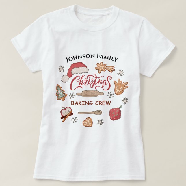 T-shirt Correspondance du groupe d'équipes de pâtisserie d (Design devant)
