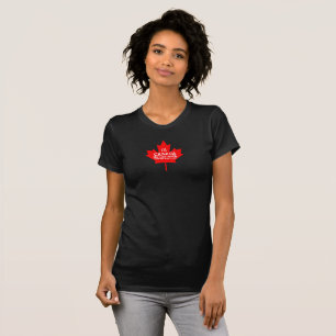 T-shirt Correspondance familiale canadienne de la feuille 