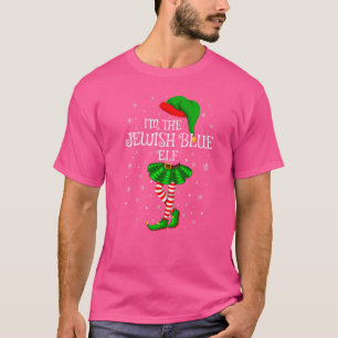 T-shirt Correspondance Famille Je suis le bleu juif Elf Ch