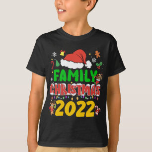 T-shirt Correspondance famille Noël 2022 Équipe Père Noël